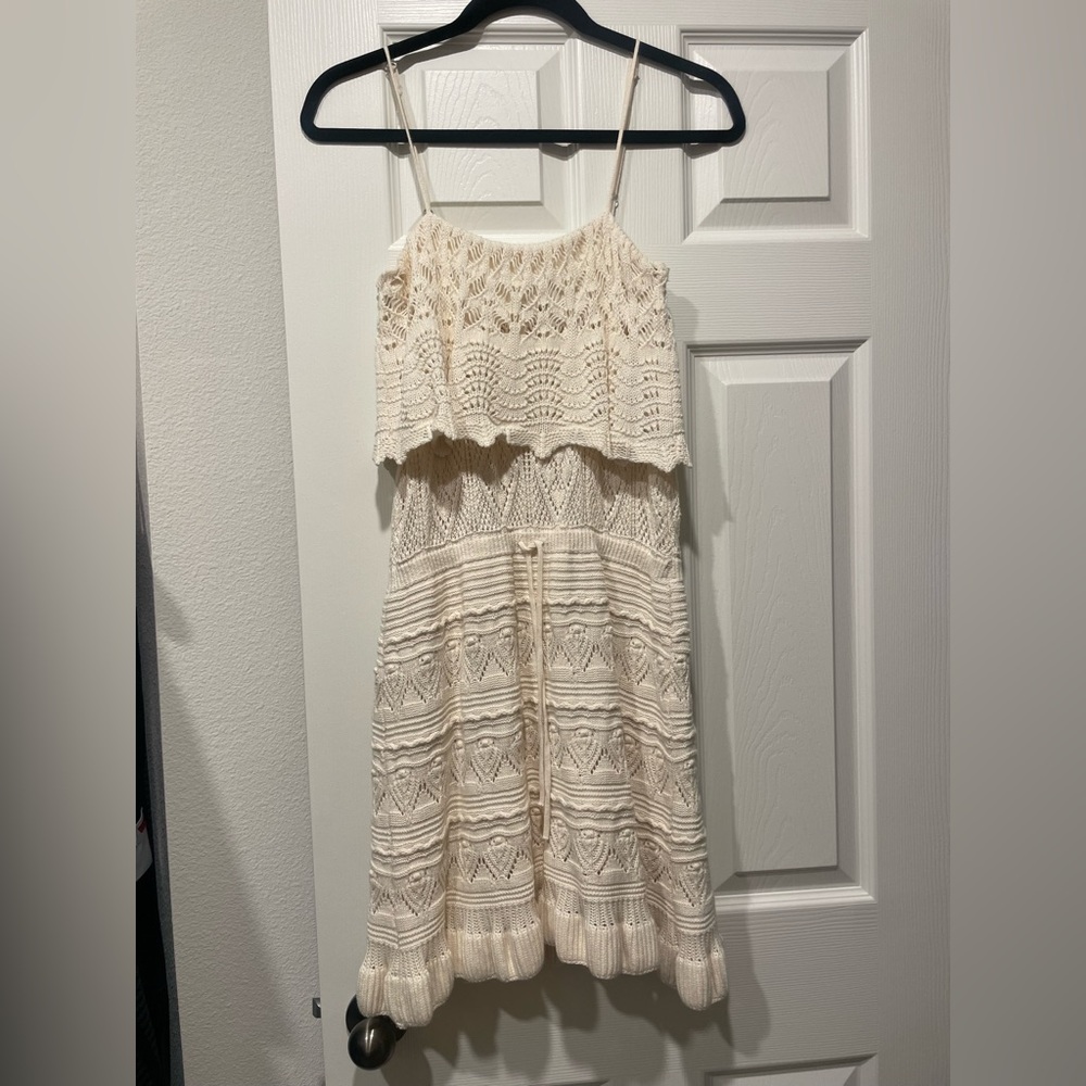 Vintage Havana  crochet Sleeveless Dress